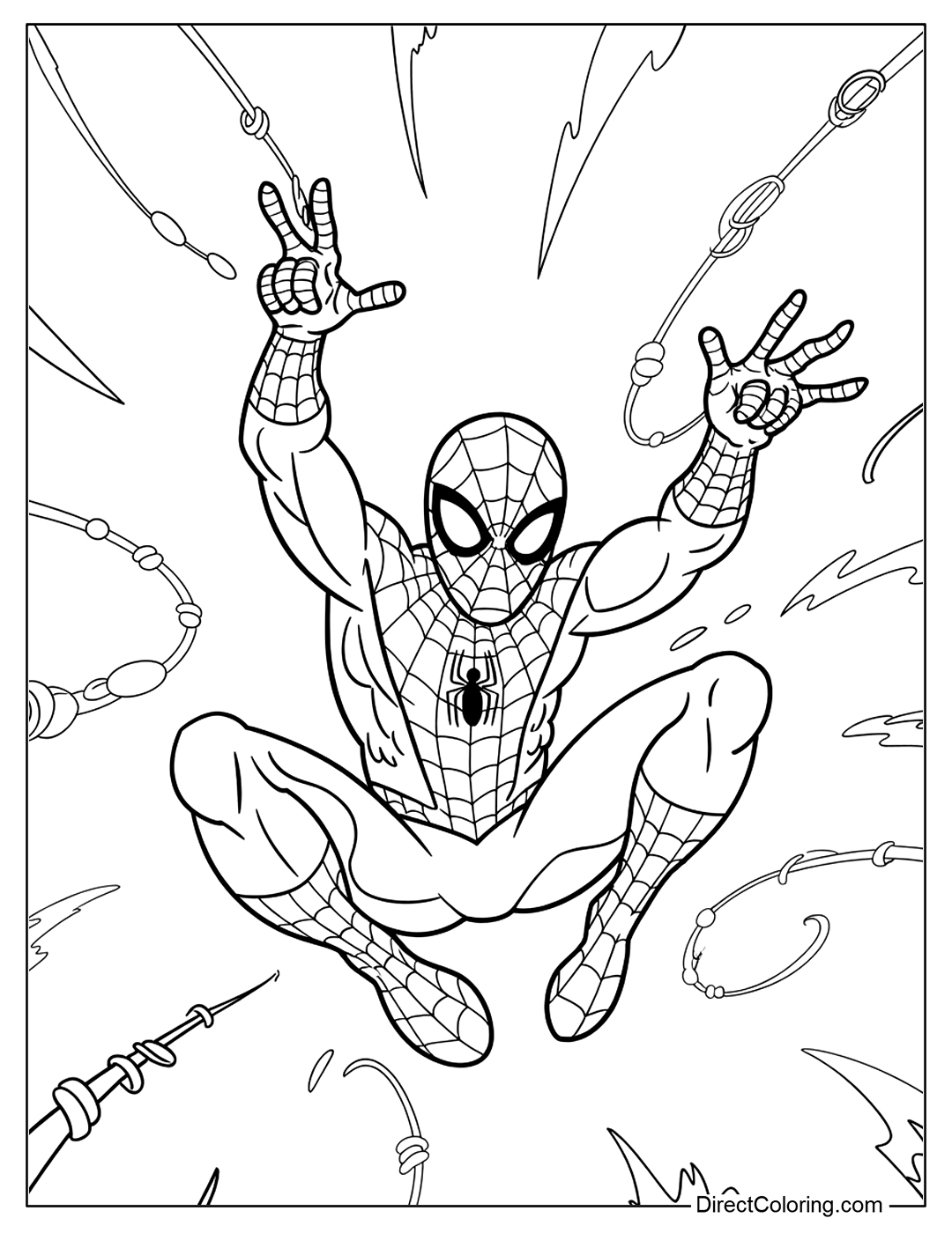 Spider-Man Coloring Page Printable